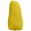 vidaXL Travesseiro para Costas Amarelo 80 x 24 x 50 cm Veludo