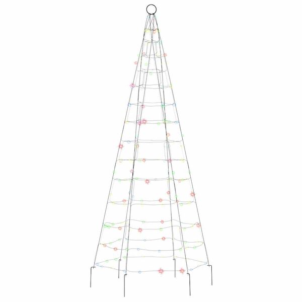 vidaXL &Aacute;rvore de Natal LED 200 LEDs coloridos 180 cm