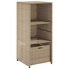 vidaXL Arm&aacute;rio de arruma&ccedil;&atilde;o para jardim 50x55x115 cm vime PE bege