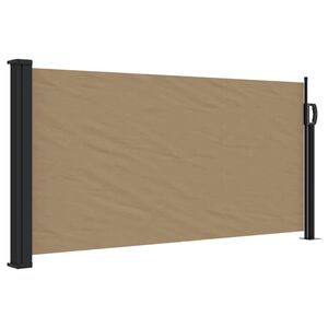 vidaXL Toldo lateral retr&aacute;til 100x300 cm cinzento-acastanhado
