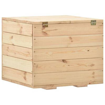 vidaXL Caixa de arrumação 60x54x50,7 cm madeira de pinho maciça