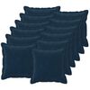 vidaXL Capa almofada 12 unid. HOUTEN Azul 40 x 40 cm
