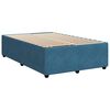 vidaXL Cama boxspring com colch&atilde;o 120x190 cm veludo azul