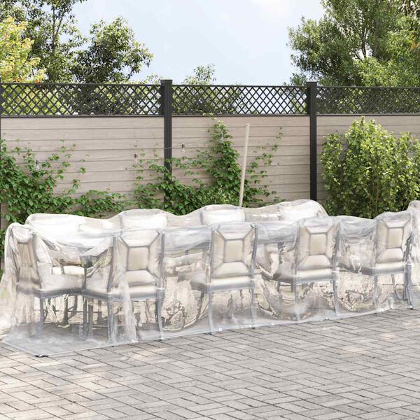 vidaXL Encerado transparente com ilh&oacute;s 2x10 m Polietileno