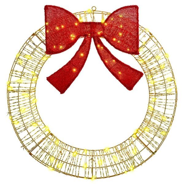 vidaXL Guirlanda com 80 LEDs Branco quente 90 cm PET