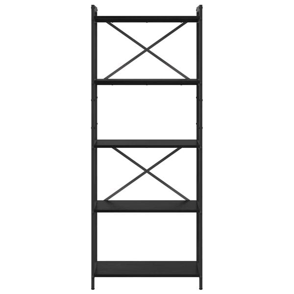 vidaXL Estante Carvalho Preto 60 x 30 x 155 cm Madeira processada