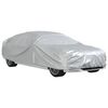 vidaXL Cobertura de carro p/ Sedan c/ cintas de fivela M PEVA prateado