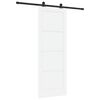 vidaXL Porta Deslizante Branco e Preto 78 x 211 cm