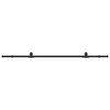 vidaXL Kit de ferragens para porta deslizante 213 cm a&ccedil;o preto