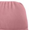 vidaXL Cadeira de baloi&ccedil;o veludo rosa