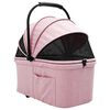 vidaXL Carrinho de Pet Dobrável Ajustável Rosa 81 x 47 x 99 cm
