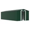 vidaXL Abrigo de jardim 257x580x181 cm metal verde