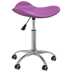 vidaXL Cadeira de escrit&oacute;rio couro artificial roxo