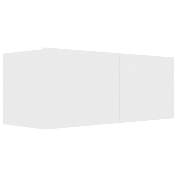 vidaXL Móvel de TV 80x30x30 cm derivados de madeira branco