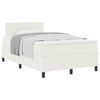 vidaXL Cama Box Manual Creme e Branco 193 x 120 x 88 cm