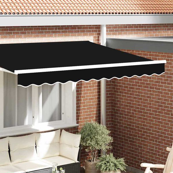 vidaXL Valência de Toldos Preto 2,8 x 0,2 m lona