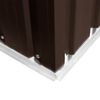 vidaXL Abrigo de jardim 57x205x178 cm a&ccedil;o castanho