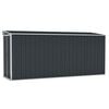 vidaXL Abrigo suspenso para jardim 118x382x178 cm a&ccedil;o antracite