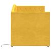 vidaXL Sof&aacute;-cama c/ sa&iacute;da USB 90x200 cm veludo amarelo