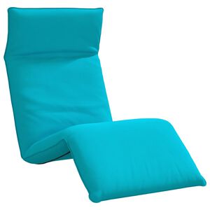 vidaXL Espregui&ccedil;adeira dobr&aacute;vel 175x54x8,5 cm tecido Oxford turquesa