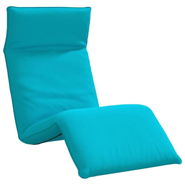 vidaXL Espregui&ccedil;adeira dobr&aacute;vel 175x54x8,5 cm tecido Oxford turquesa