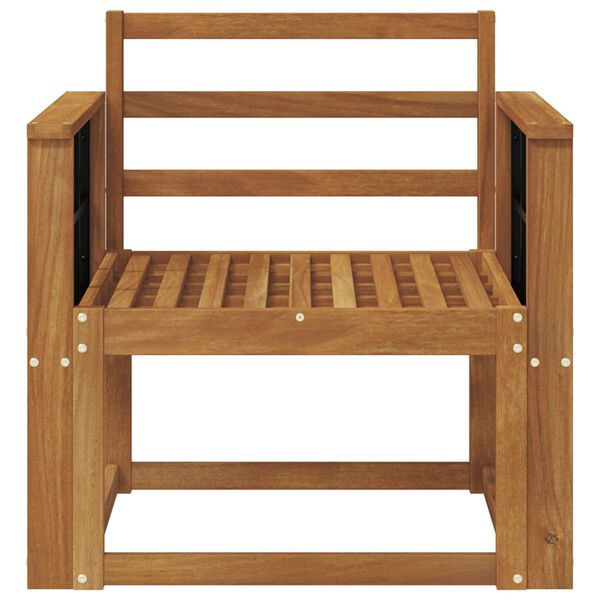 vidaXL Sof&aacute; exterior Madeira S&oacute;lida de Ac&aacute;cia Natural