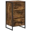 vidaXL Buffet Carvalho Fumado 43 x 36 x 75,5 cm Derivados de Madeira