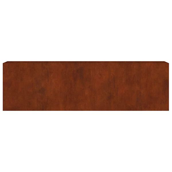 vidaXL Canteiro elevado de jardim 280x40x80 cm a&ccedil;o corten