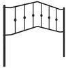 vidaXL Cabeceira de substitui&ccedil;&atilde;o 107 cm metal preto