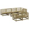vidaXL 8 pcs conjunto sof&aacute;s de jardim madeira de pinho impregnada
