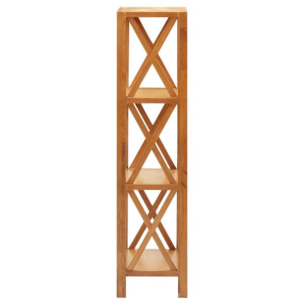 vidaXL Estante com 4 prateleiras 40x30x125 cm madeira carvalho maci&ccedil;a