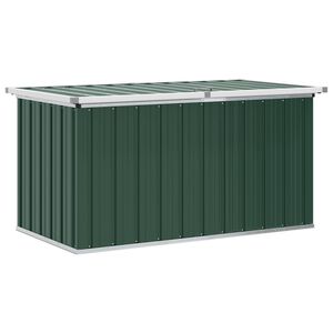 vidaXL Caixa de armazenamento para jardim verde 129x67x65 cm