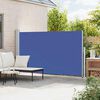 vidaXL Toldo lateral retr&aacute;til para p&aacute;tio 180x300 cm azul