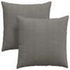vidaXL Travesseiros de Sof&aacute; 2 pcs Cinzento-claro 80 x 80 cm