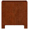 vidaXL Vaso/floreira com pernas 30x30x30 cm a&ccedil;o corten cor enferrujado