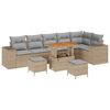 vidaXL Conjunto de Sof&aacute; de Jardim 9 unid. 6-N&uacute;mero de lugares
