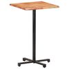 vidaXL Mesa de bar com arestas vivas 60x60x110 cm ac&aacute;cia maci&ccedil;a