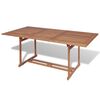 vidaXL Mesa de jardim 180x90x75 cm madeira teca maci&ccedil;a