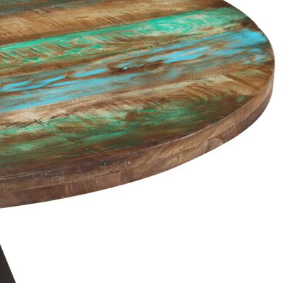 vidaXL Mesa de jantar 110x75 cm madeira recuperada maciça