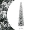 vidaXL &Aacute;rvore de Natal fina c/ suporte e flocos de neve 300 cm PVC