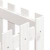 vidaXL Vaso de jardim c/ design cerca 40x40x40 cm pinho maci&ccedil;o branco