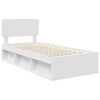 vidaXL Estrutura da Cama Branco 90 x 190 cm Madeira de Pinheiro S&oacute;lida