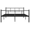 vidaXL Estrutura de cama 160x200 cm metal preto