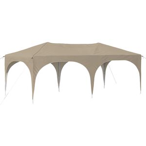 vidaXL Tenda de Festa Pop-up 575 x 288 x 245 cm Creme Tecido Oxford