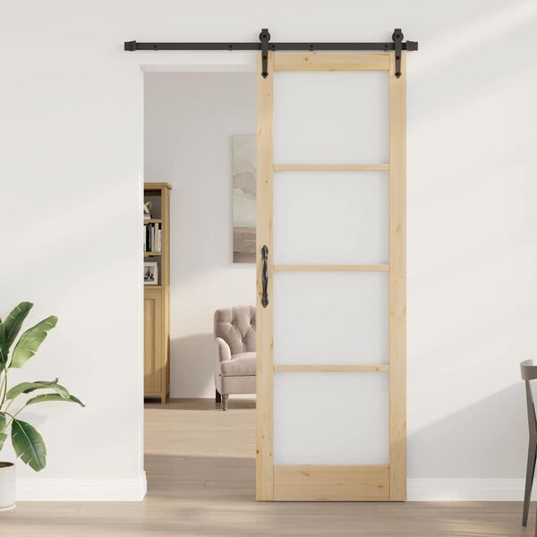 vidaXL Porta Deslizante ORKDAL Natural 78 x 232 cm