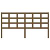 vidaXL Cabeceira de cama 185,5x4x100 cm pinho maci&ccedil;o castanho mel