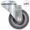 vidaXL 24 pcs rodas girat&oacute;rias com furo roscado 50 mm