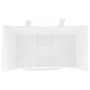 vidaXL Sacos de papel 250 unid com al&ccedil;as branco 15x8x21 cm