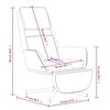 vidaXL Cadeira de descanso com apoio de p&eacute;s veludo rosa