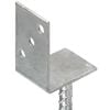 vidaXL &Acirc;ncoras de veda&ccedil;&atilde;o 6 pcs 8x6x30 cm a&ccedil;o galvanizado prateado